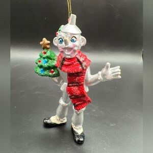 Vintage Wizard of Oz Tin Man Plastic Mold Christmas Ornament Kurt Adler